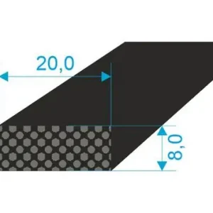Cenová Bomba 020820 Profilové těsnění 8x20 plné